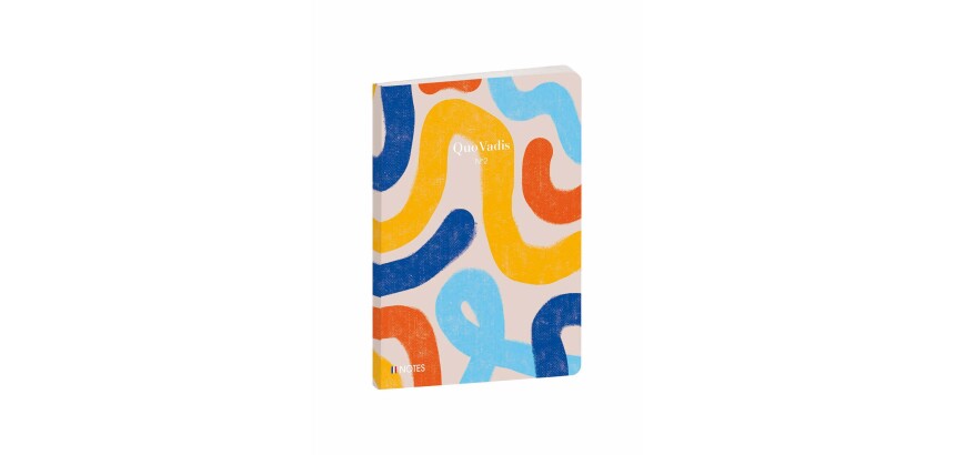 Quo Vadis - Carnet de notes - Iconique - Jaune - Pages Lignées - 15x21 cm