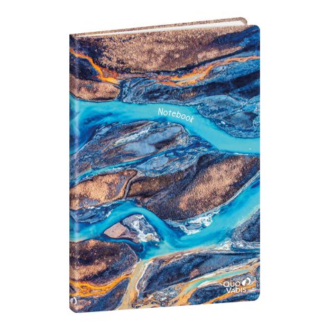 Carnet recyclé ligné Quo Vadis - Respire - 16x24 cm  - Islande