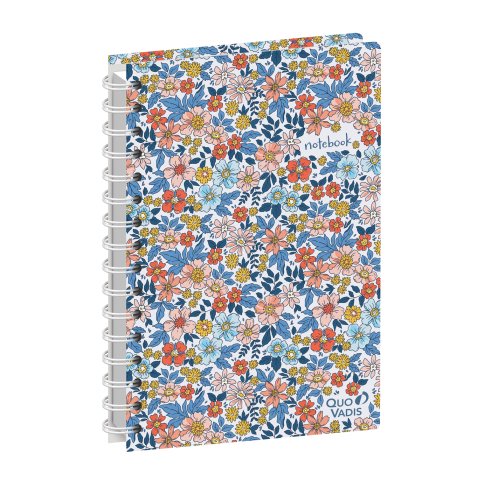 Carnet Dots ligné Quo Vadis - Spiralé - Daisy - 15x21 cm  - Liberty