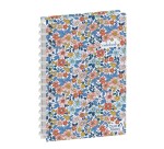 Quo Vadis - Carnet de notes - Spiralé - Daisy - liberty - Pages Points (dots) et lignées - 15x21 cm