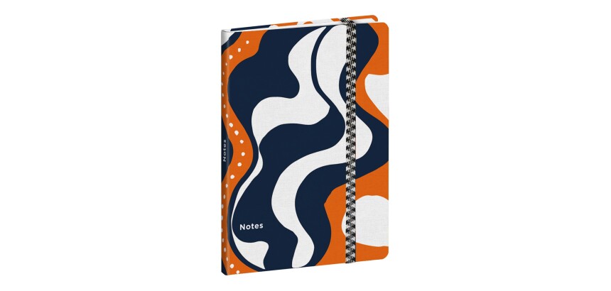 Quo Vadis - Carnet de notes - Papier Tigre - Multicolore - Pages Points (dots) - 15x21 cm - Toile (effet tissé)