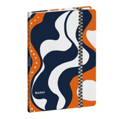 Quo Vadis - Carnet de notes - Papier Tigre - Lava - Pages Points (dots) - 15x21 cm   Toile (effet tissé) -