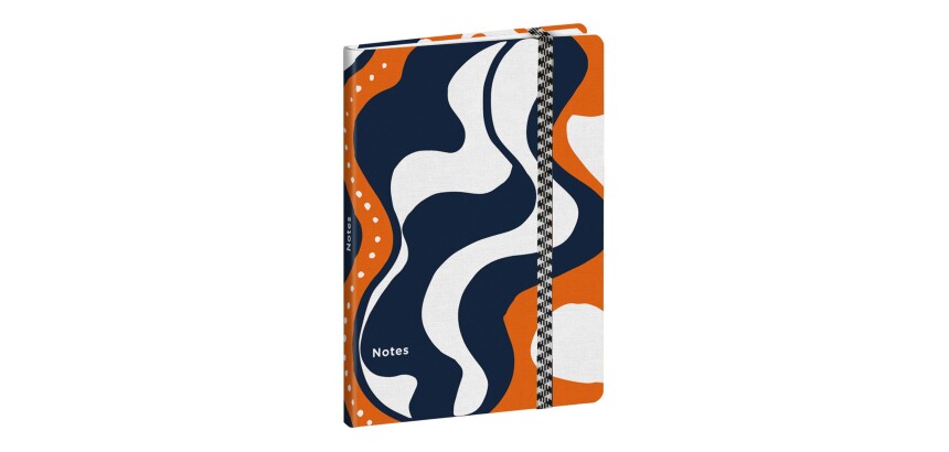Quo Vadis - Carnet de notes - Papier Tigre - Lava - Pages Points (dots) - 15x21 cm   Toile (effet tissé) -