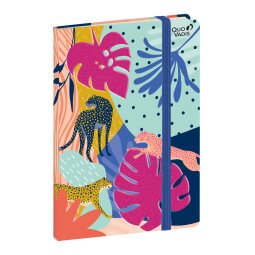 Carnet ligné Quo Vadis - Jungle spirit - 15x21 cm avec élastique - Memphis