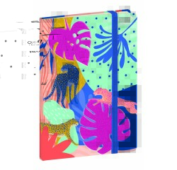 Quo Vadis - Carnet de notes - Jungle spirit - Multicolore - Pages Lignées - 15x21 cm