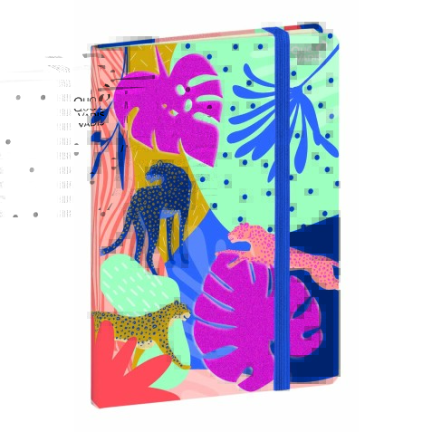 Quo Vadis - Carnet de notes - Jungle spirit - Multicolore - Pages Lignées - 15x21 cm