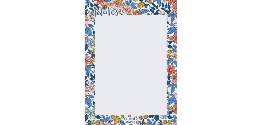 Quo Vadis - Bloc-notes - Daisy - liberty - 10,6x15,3 cm