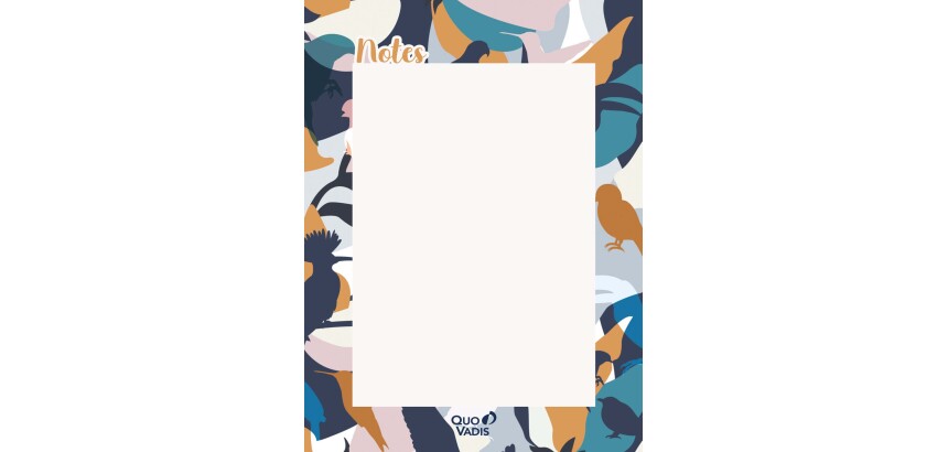 Quo Vadis - Bloc-notes - Jungle spirit - Oiseaux - 10,6x15,3 cm