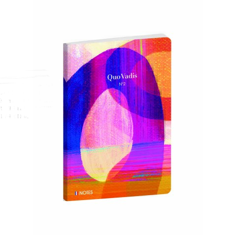 Quo Vadis - Carnet de notes - Iconique - Multicolore - Pages Lignées - 15x21 cm