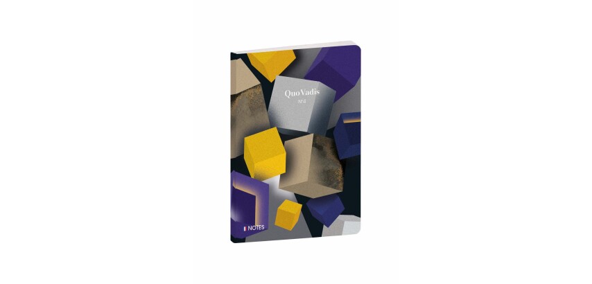 Quo Vadis - Carnet de notes - Iconique - Cubes - Pages Lignées - 15x21 cm