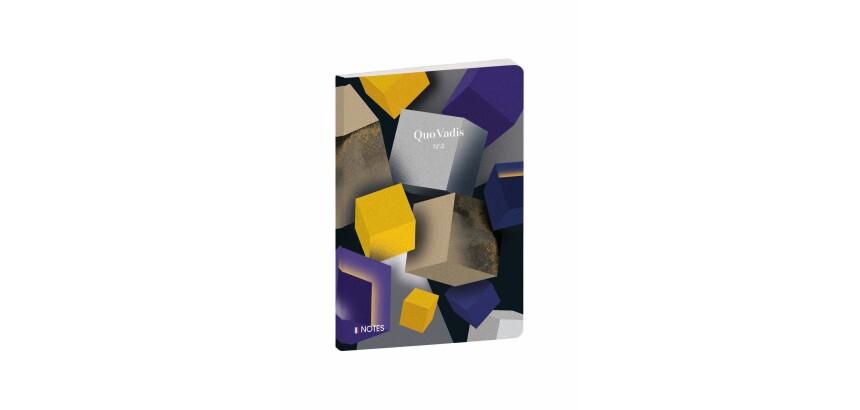 Quo Vadis - Carnet de notes - Iconique - Cubes - Pages Lignées - 15x21 cm