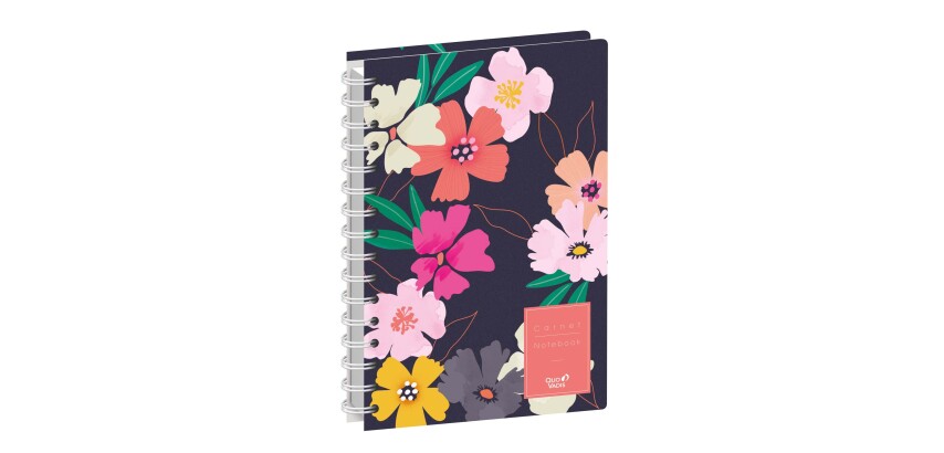Quo Vadis - Carnet de notes - Spiralé - Daisy - Sauvage - Pages Points (dots) et lignées - 15x21 cm
