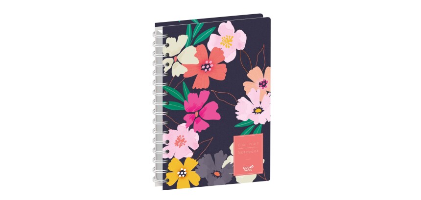 Quo Vadis - Carnet de notes - Spiralé - Daisy - Sauvage - Pages Points (dots) et lignées - 15x21 cm