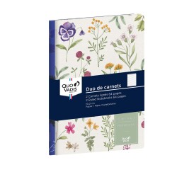 Quo Vadis - Carnet de notes - Daisy - Pages Lignées - 15x21 cm - par 2