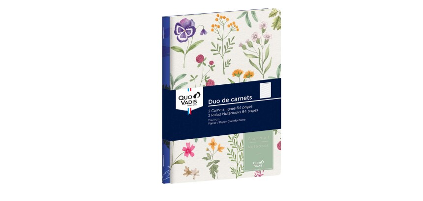 Quo Vadis - Carnet de notes - Daisy - Pages Lignées - 15x21 cm