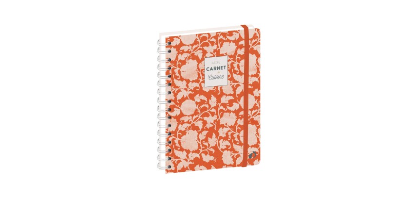 Quo Vadis - Carnet de cuisine - Spiralé - Français - Carnets thématiques - Fleurs - 15x21 cm