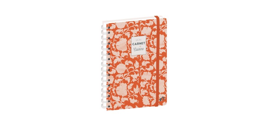 Quo Vadis - Carnet de cuisine - Spiralé - Français - Carnets thématiques - Fleurs - 15x21 cm