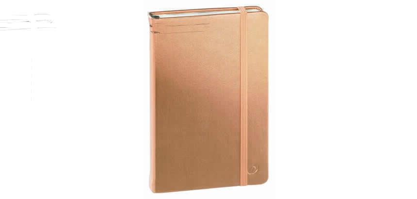 Quo Vadis - Carnet de notes - Habana - Marron - Pages Lignées - 10x15 cm Papier Clairefontaine ivoire