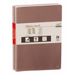 Quo Vadis - Carnet de notes - Habana Smooth - Marron - Pages Lignées - 7x10 cm