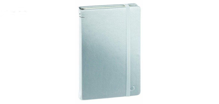 Quo Vadis - Carnet de notes - Habana - Gris - Pages Lignées - 10x15 cm Papier Clairefontaine ivoire