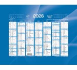 Quo Vadis - Calendrier mural - 2026 - Français - Classic - 14 mois de déc. à janv - 18x13,5 cm - par 10