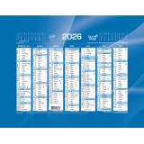 Quo Vadis - Calendrier mural - 2026 - Français - Classic - 14 mois de déc. à janv - 18x13,5 cm - par 10
