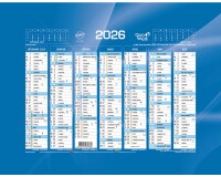 Quo Vadis - Calendrier mural - 2026 - Français - Classic - 14 mois de déc. à janv - 18x13,5 cm - par 10