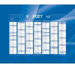 Quo Vadis - Calendrier mural - 2027 - Français - Classic - 14 mois de décembre à janvier - 18x13,5 cm - par 10