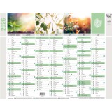 Quo Vadis - Calendrier mural - 2026 - Français - Equology - Multicolore - 14 mois de décembre à janvier - 43x33,5 cm -  recyclé - par 10