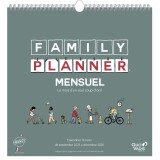 Quo Vadis - Calendrier familial à feuillets - Spiralé - 2025-2026 - Français - Family Planner - 16 mois de septembre à décembre - 30x30 cm - par 5
