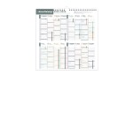 Quo Vadis - Calendrier familial à feuillets - Spiralé - 2025-2026 - Français - Family Planner - 16 mois de septembre à décembre - 30x30 cm - par 5