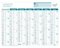 Quo Vadis - Calendrier mural - 2027 - Français - Classic - 14 mois de décembre à janvier - 43x33,5 cm