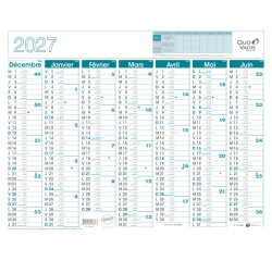 Quo Vadis - Calendrier mural - 2027 - Français - Classic - 14 mois de décembre à janvier - 43x33,5 cm