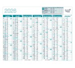 Quo Vadis - Calendrier mural - 2026 - Français - Classic - 14 mois de décembre à janvier - 55x40,5 cm