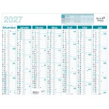 Quo Vadis - Calendrier mural - 2027 - Français - Classic - 14 mois de décembre à janvier - 55x40,5 cm
