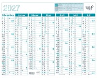 Quo Vadis - Calendrier mural - 2027 - Français - Classic - 14 mois de décembre à janvier - 55x40,5 cm
