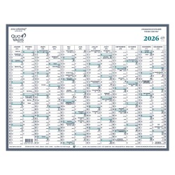 Quo Vadis - Calendrier mural - 2026 - Français - Classic - 12 mois de janv à déc. - 55x43 cm