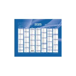 Calendrier Banque Quo Vadis - Français - Classic - 14 mois de Déc/Janv - 27x21 cm par 10 - Bleu