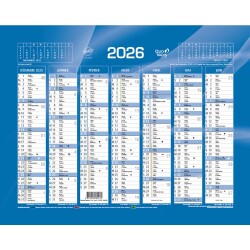 Quo Vadis - Calendrier mural - 2026 - Français - Classic - 14 mois de déc. à janv - 27x21 cm - par 10