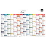 Quo Vadis - Calendrier mural - 2027 - Français - Arc en ciel - Arc-en-ciel - 14 mois de décembre à janvier - 65x40,5 cm - par 10