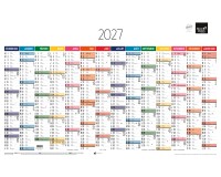 Quo Vadis - Calendrier mural - 2027 - Français - Arc en ciel - Arc-en-ciel - 14 mois de décembre à janvier - 65x40,5 cm - par 10