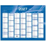Quo Vadis - Calendrier mural - 2027 - Français - Classic - Bleu - 14 mois de décembre à janvier - 43x33,5 cm - par 10
