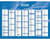 Quo Vadis - Calendrier mural - 2026 - Français - Classic - 14 mois de déc. à janv - 55x40,5 cm - par 10