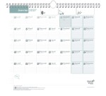 Quo Vadis - Calendrier familial à feuillets - Spiralé - 2026-2027 - Français - Family Planner - 16 mois de septembre à décembre - 30x30 cm