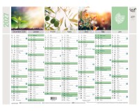 Quo Vadis - Calendrier mural - 2027 - Français - Equology - § - 14 mois de décembre à janvier - 55x40,5 cm recyclé