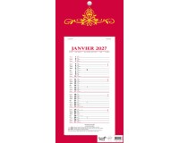 Quo Vadis - Bloc mensuel - 2027 - Français - Skytos - 12 mois de janvier à décembre - 16x33,5 cm