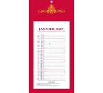 Quo Vadis - Bloc mensuel - 2027 - Français - Skytos - 12 mois de janvier à décembre - 20x41,5 cm