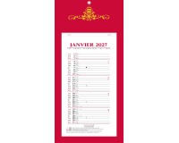 Quo Vadis - Bloc mensuel - 2027 - Français - Skytos - 12 mois de janvier à décembre - 20x41,5 cm