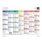 Quo Vadis - Calendrier mural - 2026 - Français - Arc en ciel - Multicolore - 13 mois de janvier à janvier - 27x21 cm - par 10