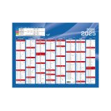 Calendrier Banque Quo Vadis - Français - Classic - 16 mois de Sept/Déc - 55x40,5 cm par 10 - Bleu